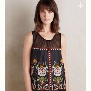 Floreat Nalini embroidered top, size 0.